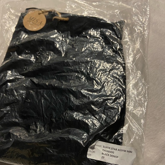 MISA Los Angeles Super Star Assymetrical Mini Skirt - Picture 6 of 7